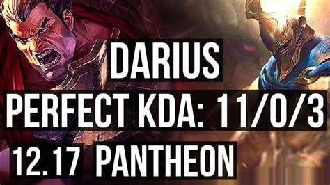 DARIUS vs PANTHEON (TOP) | 11/0/3, 6 solo kills, 1.6M mastery ...