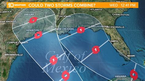 Two hurricanes in the Gulf of Mexico for the first time in recorded ...