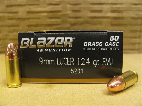 CCI Blazer Brass 9mm Luger Ammo - 1000 Rounds of 124 Grain FMJ - Bulk ...