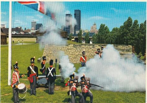 Firing Of Cannon Fort Knox Museum Toronto Canada Military Postcard ...