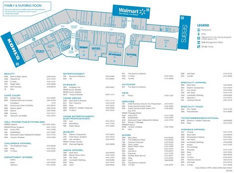 South Shore Plaza Directory Map - Map Of Eastern United States