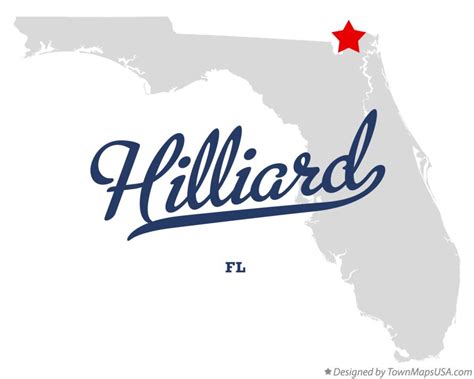 Map of Hilliard, FL, Florida