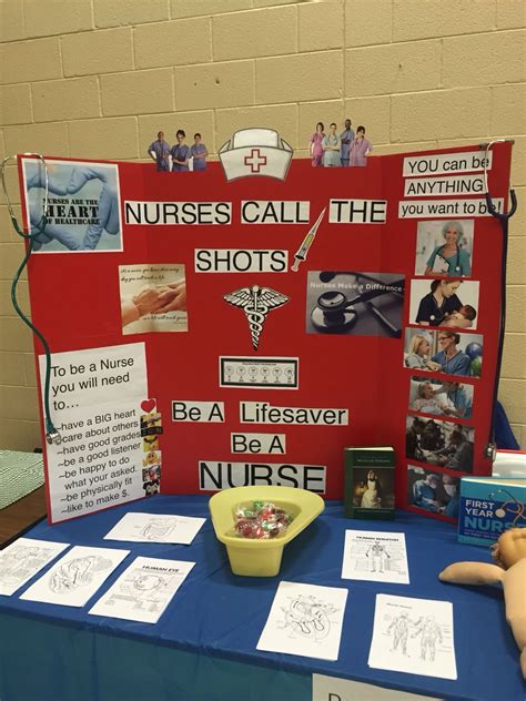 Nurse booth at elementary career day | Career day ideas, Presentation ...