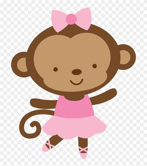 Girl Monkey Clip Art