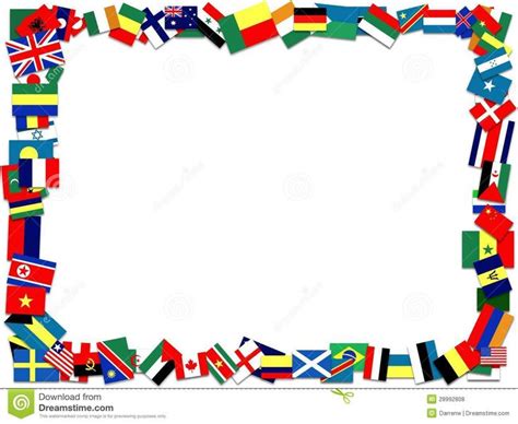 International Flag Frame for Teacher Resources