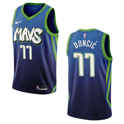 Men’s Dallas Mavericks #77 Luka Doncic City Edition Swingman Jersey ...