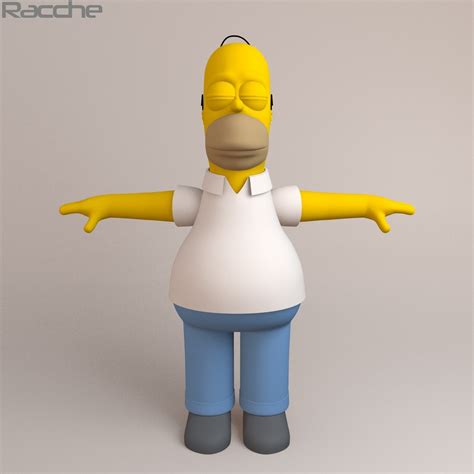 3d homer simpson model