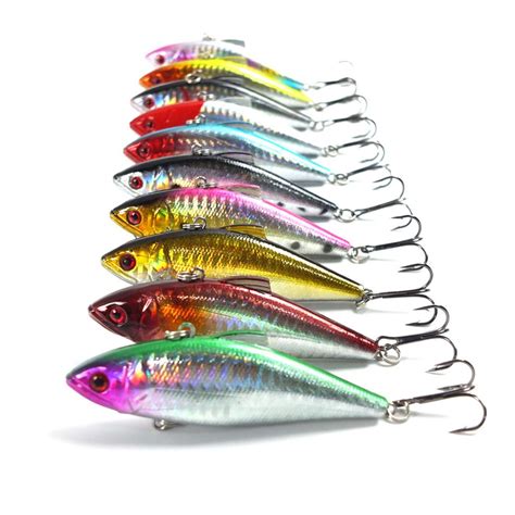 2019 Hot Sale Vib Fishing Lures Bait 8.5cm 12g With Hooks Fishing ...