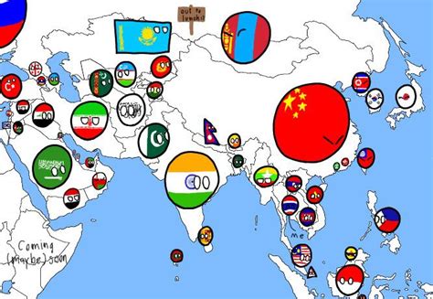 Map of Asia : r/countryballs_comics