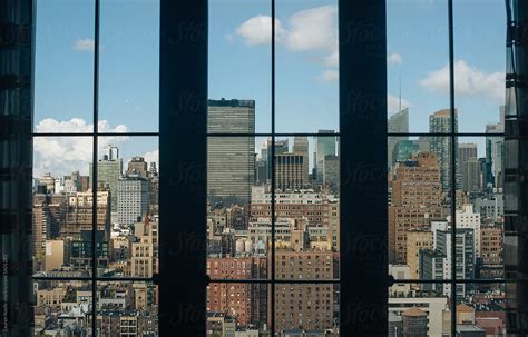 «View Of City Inside Of Apartment Window» del colaborador de Stocksy ...