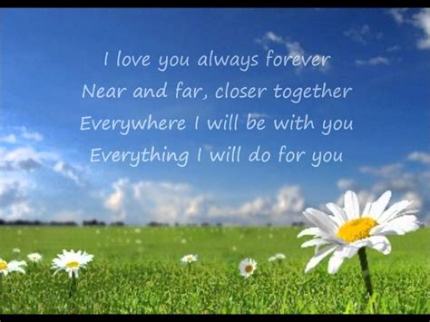 Donna Lewis - I Love You Always Forever (Lyrics) - YouTube