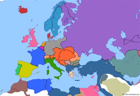 Franco-Russian Alliance | Historical Atlas of Europe (4 January 1894 ...