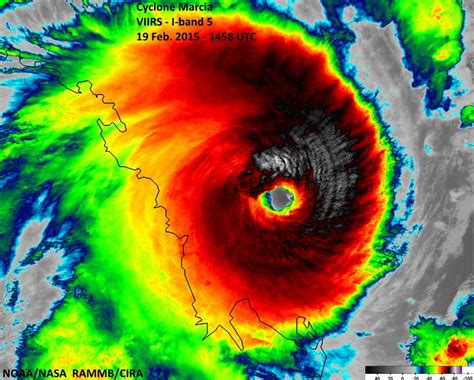 Tropical Cyclone Marcia Satellite Image - Extreme Storms