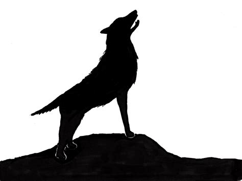 Howling Wolf Head Silhouette - ClipArt Best