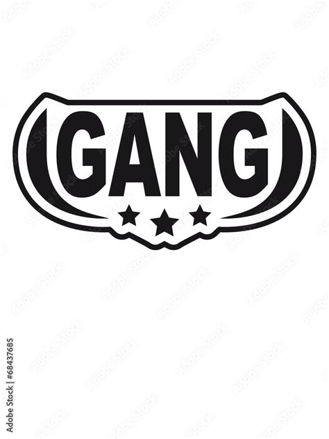 Gang Logo Design Stock Illustration | Adobe Stock