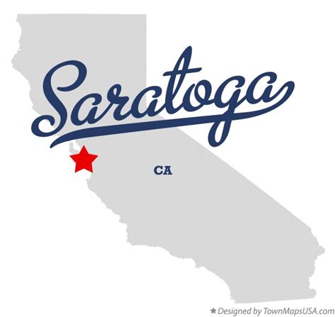 Map of Saratoga, CA, California