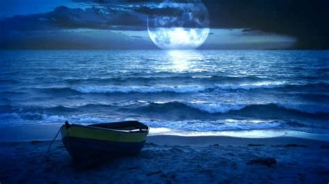 Full moon over the sea wallpaper - backiee