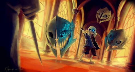 HD Wallpaper: Sans in Undertale Battle Scene by Dragoreon