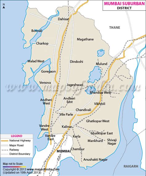 Mumbai Suburban District Map