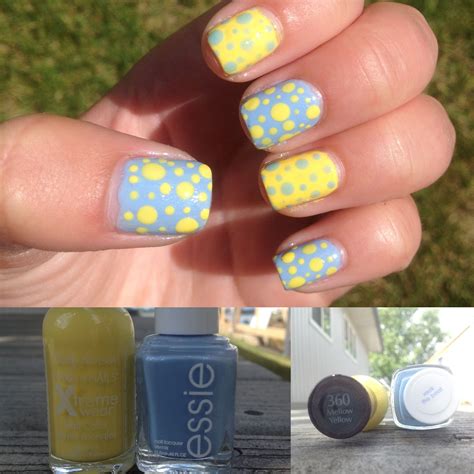 Blue and yellow nails #nails #nailart | Yellow nails, Summer nails ...