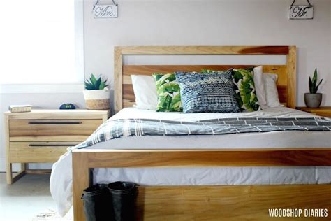 Modern Queen Size Bed – Free Woodworking Plan.com