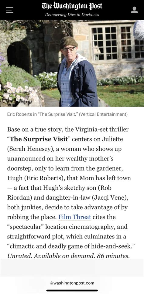 A surprise visit – Telegraph