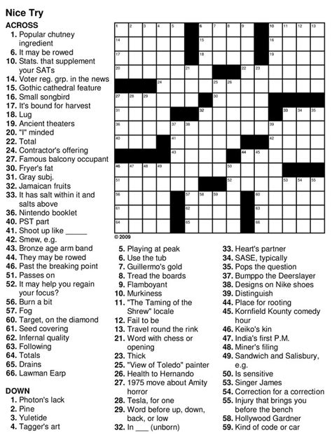 free printable easy crossword puzzles uk printable crossword puzzles ...