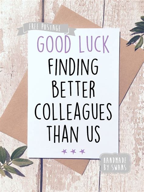 Funny New Job Card, Office Coworker Leaving, Good Luck, Congrats New ...