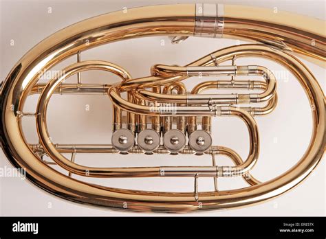 Wagner Tuba, detail of tubing Stock Photo - Alamy