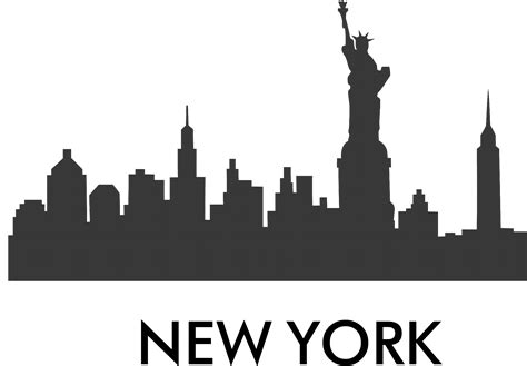 Free New York Skyline Silhouette, Download Free New York Skyline ...