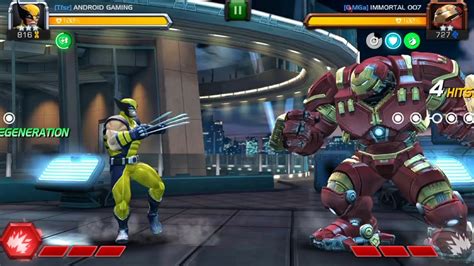 Wolverine vs Hulk Buster Fight MARVEL champions act 4 - YouTube