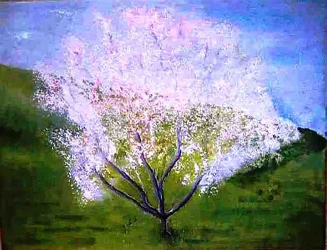 Almond Tree שקדיה שמן על בד | Painting, Oil painting, Art