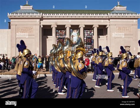 St. Augustine high school marching band commemorating the 100 year ...