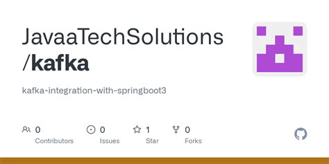 GitHub - JavaaTechSolutions/kafka: kafka-integration-with-springboot3