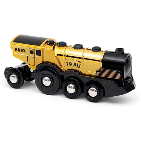 BRIO World Mighty Gold Action Locomotive Battery Powered Train 33630 ...