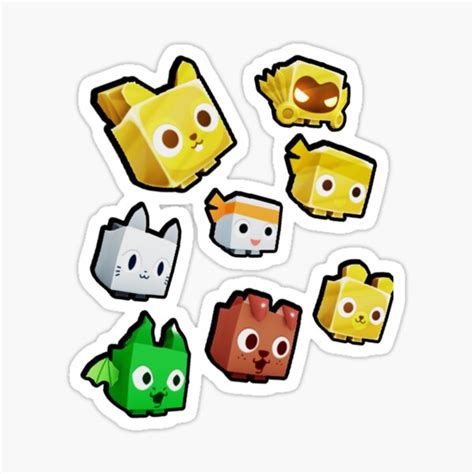 "pet simulator characters " Sticker by AnthonyRapp | Redbubble