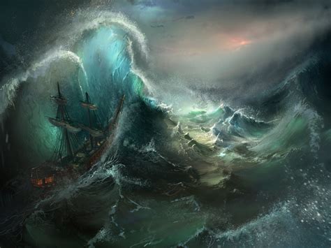 Download Fantasy Ship HD Wallpaper by Tysen Johnson