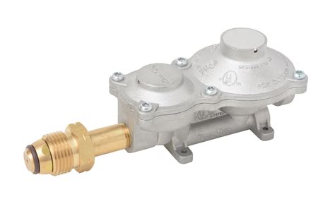 Flame King 2-Stage Propane Gas RV Regulator with Pol Valve Connection ...