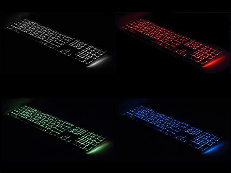 UK Matias Wired RGB Backlit Aluminum Keyboard for PC Black : FK318PCLBB ...