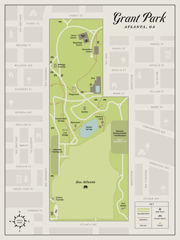 Grant Park Atlanta Map - Winny Kariotta