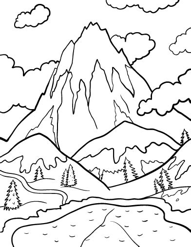 Mountains Coloring Pages - Best Coloring Pages For Kids | Coloring ...