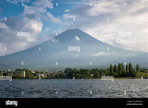 Mt. Fuji over Lake Kawaguchi Stock Photo - Alamy