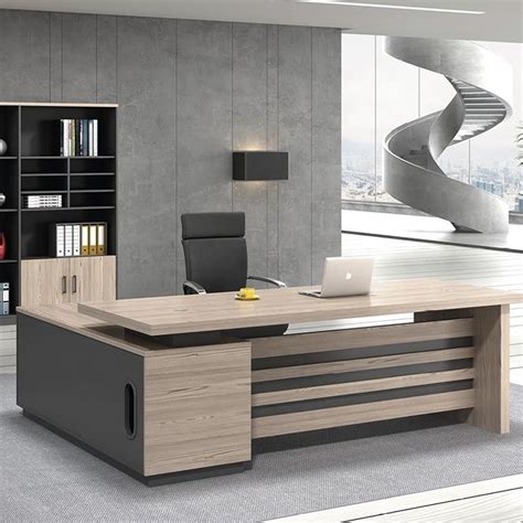 High end luxury office furniture L shape design strong mobilier de ...