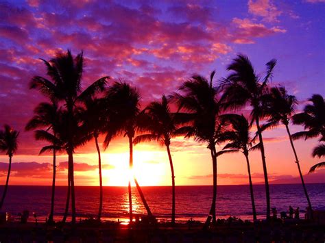 Hawaii Sunset Wallpapers - WallpaperSafari