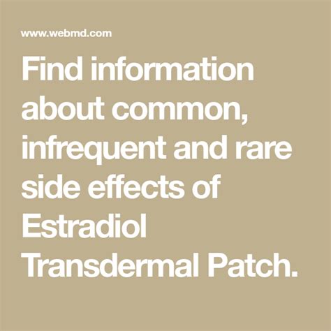 Find information about common, infrequent and rare side effects of ...