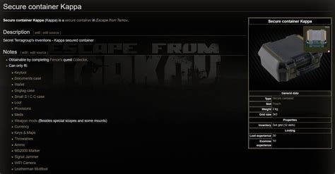 How To Obtain Kappa Container Tarkov And Other FAQs - Game Specifications