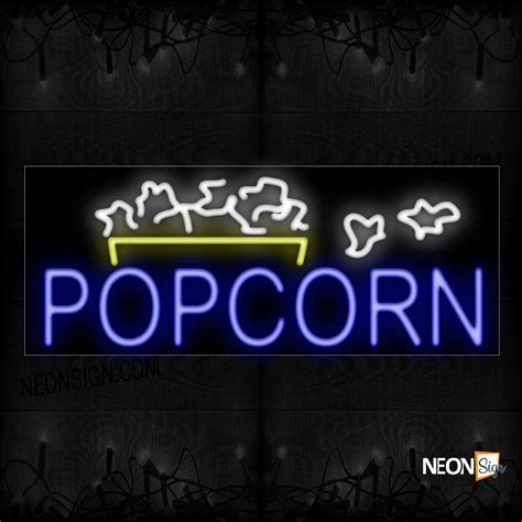 Popcorn With Logo Neon Sign - NeonSign.com