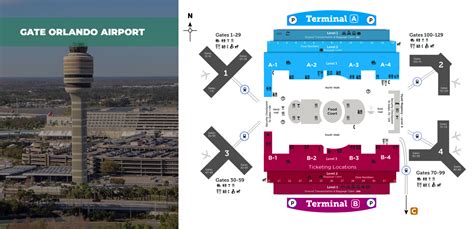 Terminals maps Orlando International Airport MCO