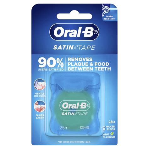 ORAL B Satin Tape Dental Floss Mint 25m - Choice Pharmacy