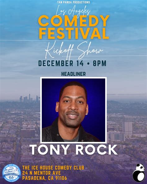 Tickets for LA Comedy Festival w/Tony Rock in Pasadena from ShowClix